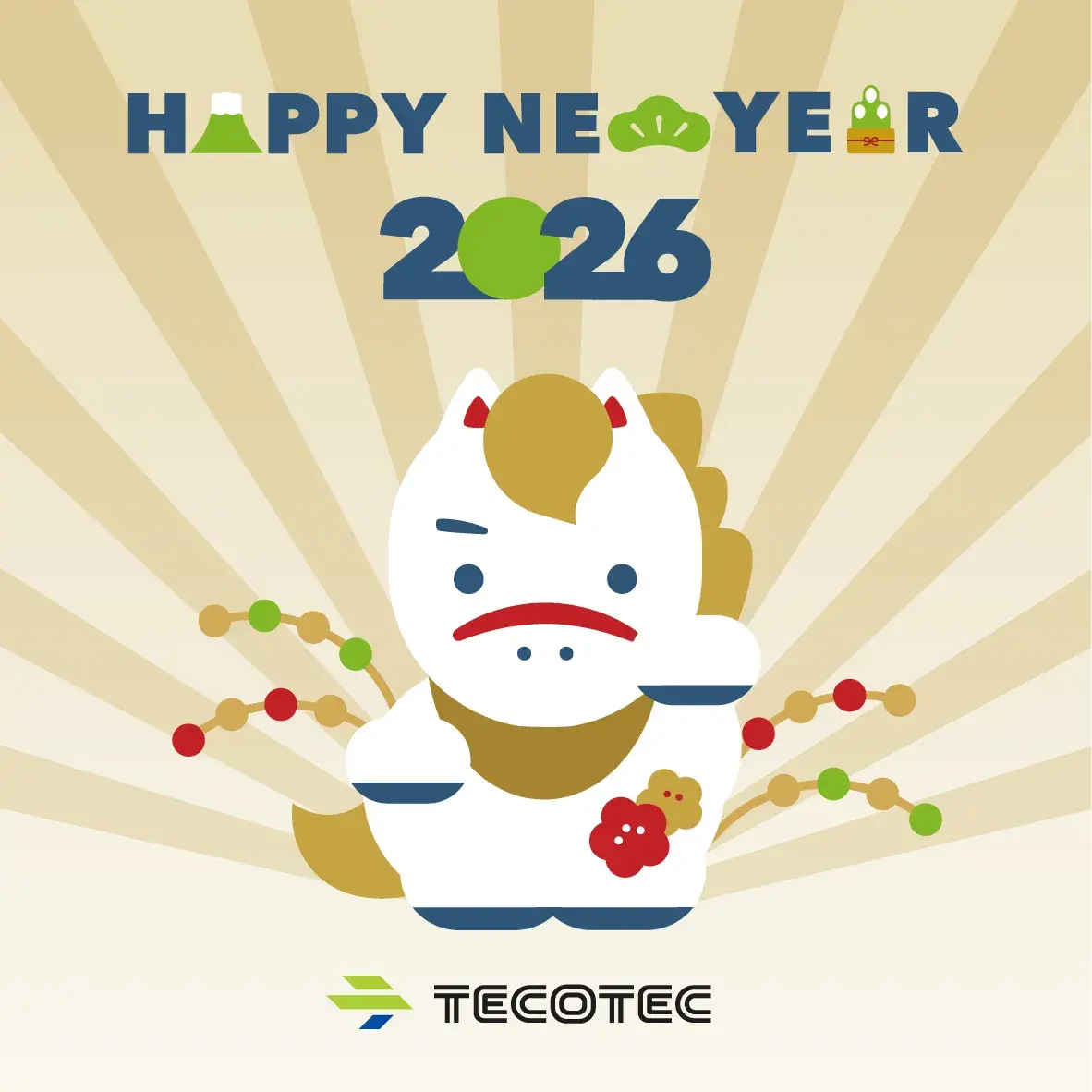 2026年の干支「馬」のイラスト